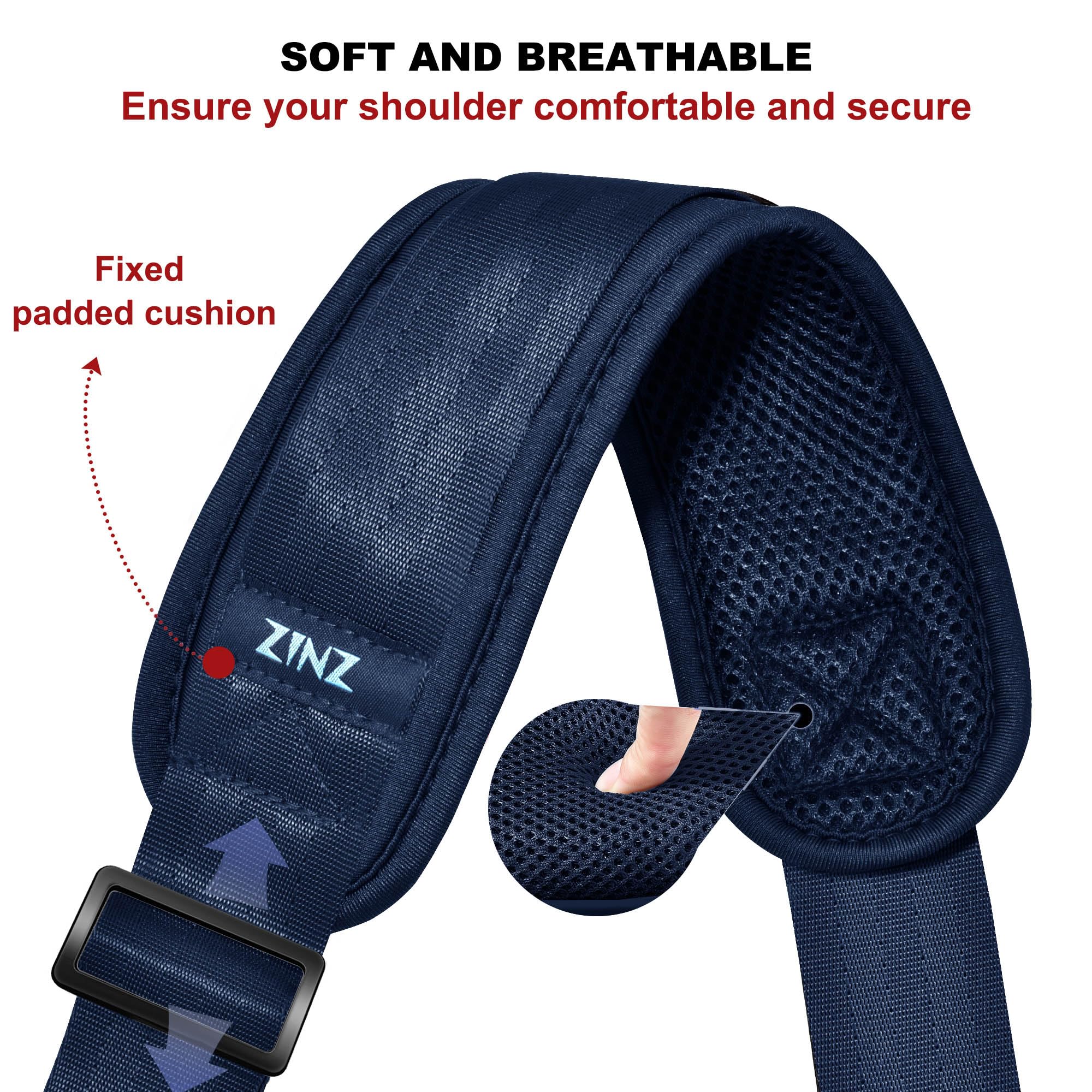 ショルダーストラップ Amazon.co.jp: [ZINZ] 74 インチのショルダーストラップ、固定